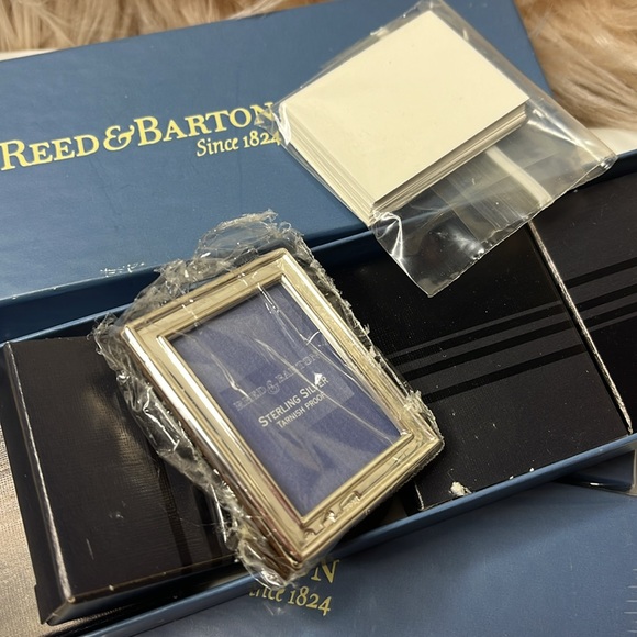 REED & BARTON STERLING SILVER PLACE CARDS - Picture 2 of 8